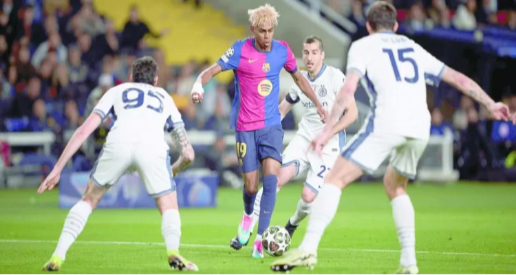 حلم النهائى يداعب برشلونة وإنتر ميلان
