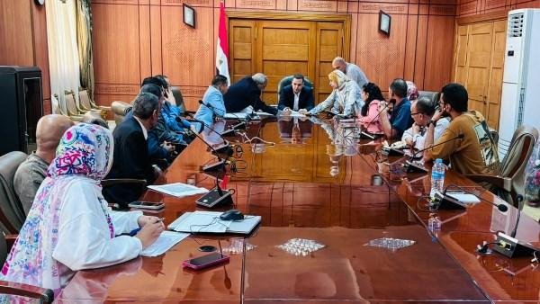 نائب محافظ بورسعيد يستقبل وفد الهيئة العامة لتعاونيات البناء والإسكان