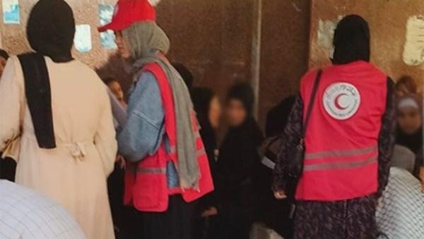 الهلال الأحمر يستجيب لحادث انهيار عقار بالمحلة في محافظة الغربية