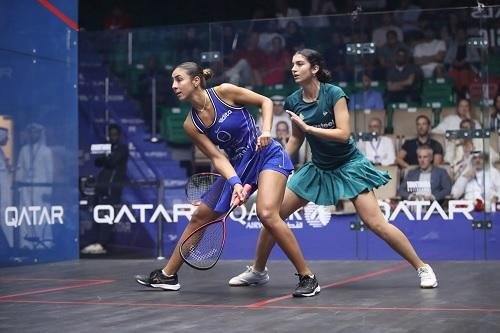 أمينة عرفي تتوج بلقب بطولة CIB مصر المفتوحة للإسكواش على حساب هانيا الحمامي