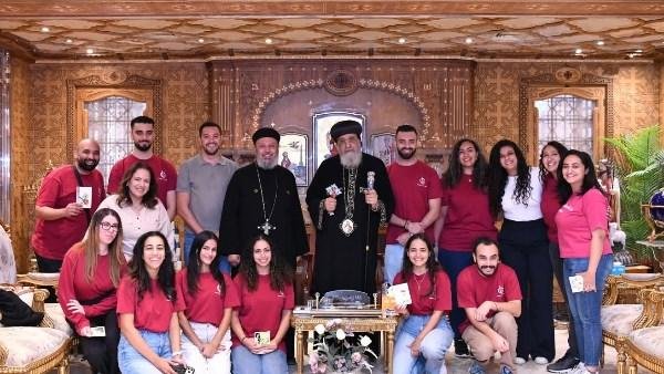 البابا تواضروس الثاني يستقبل شباب كنائس الإمارات