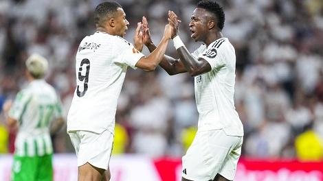 مبابي وفينيسيوس يقودان قائمة ريال مدريد لمواجهة أتلتيكو في الديربي