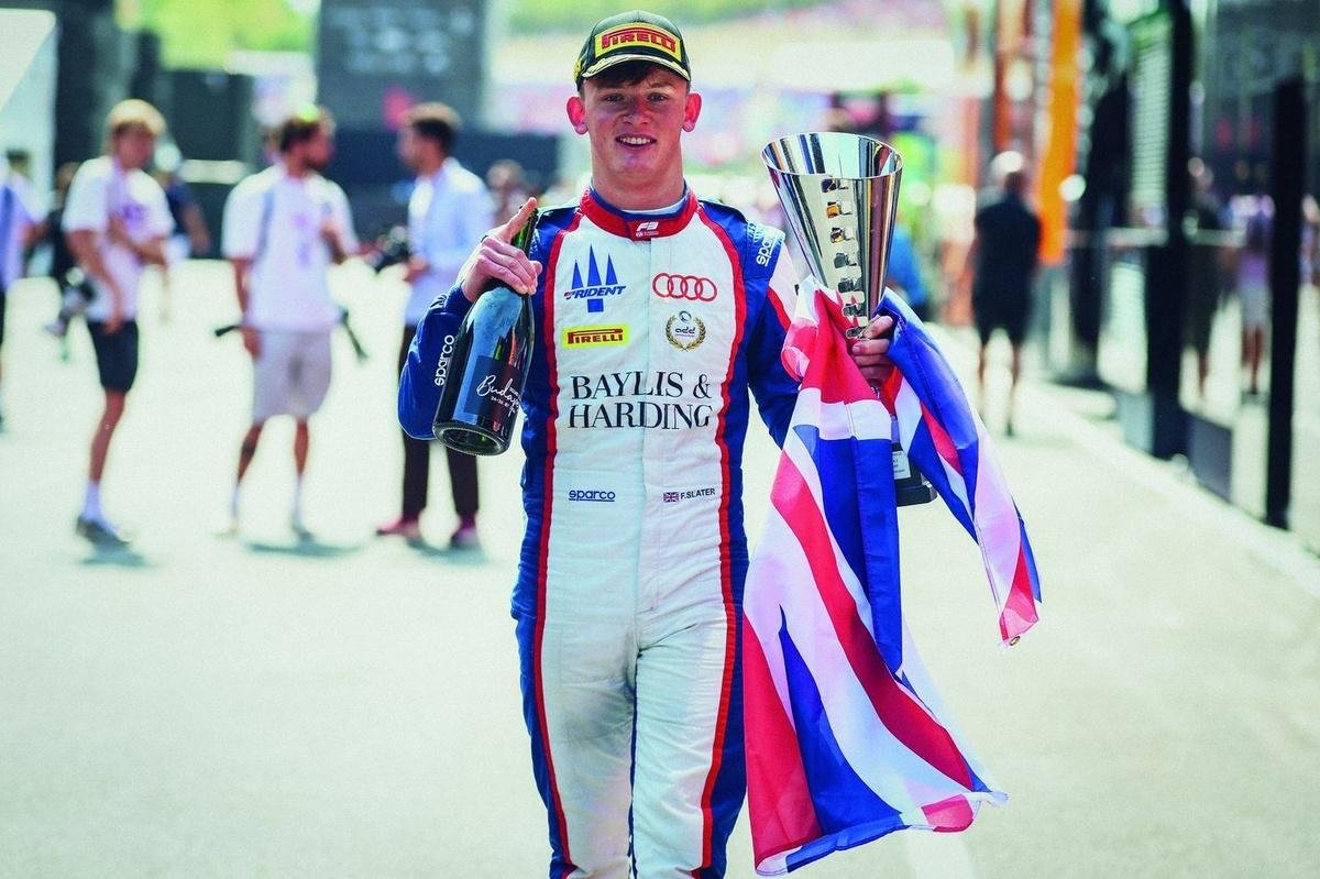 Audi F1 junior Freddie Slater...