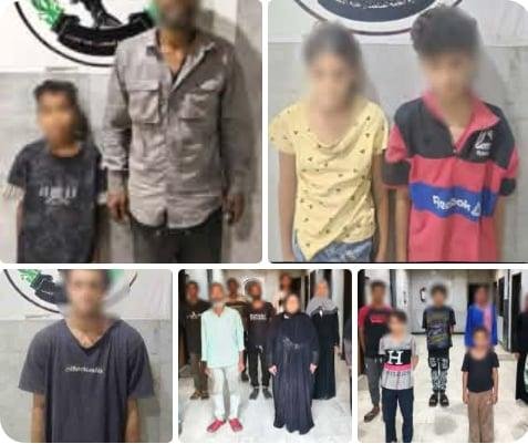الداخلية تضبط 11 متهما باستغلال 11 طفلا في التسول بالجيزة