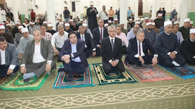 محافظ بني سويف يشهد احتفال الأ...
