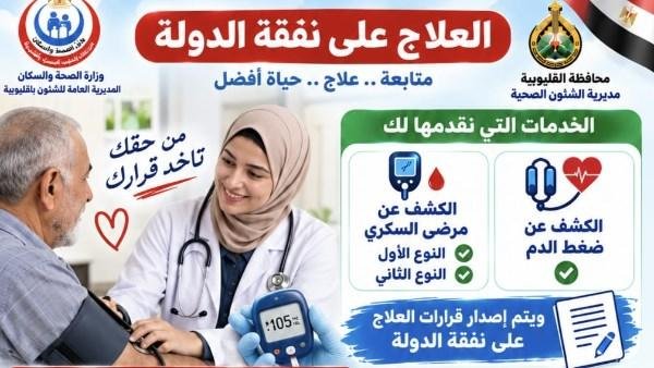 صحة القليوبية تتيح خدمات العلاج على نفقة الدولة بوحدات الرعاية الأساسية
