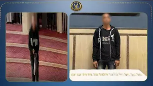 كاميرات المراقبة تفضح عاطلا سرق متعلقات طالب من داخل مسجد في المنيا