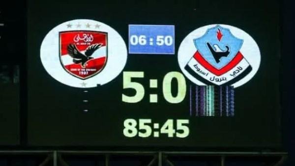 بص على اللوحة.. حساب الأهلي يحتفل بخماسية بترول أسيوط