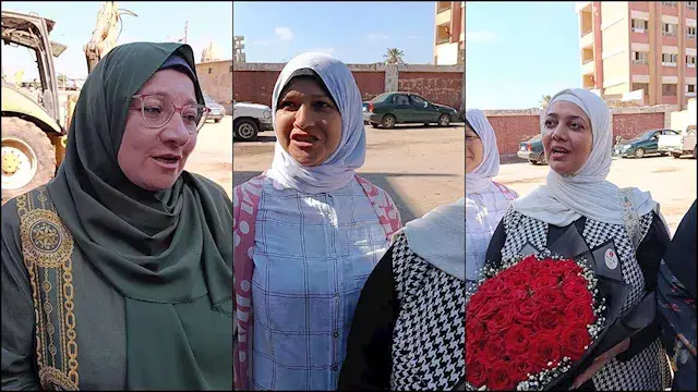 بالورود.. المعلمون يستقبلون مد...