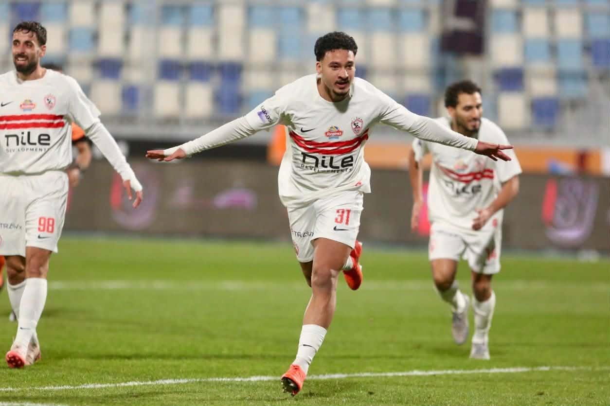 أحمد شريف يسجل الهدف الاول للزمالك أمام بترول أسيوط في الدوري