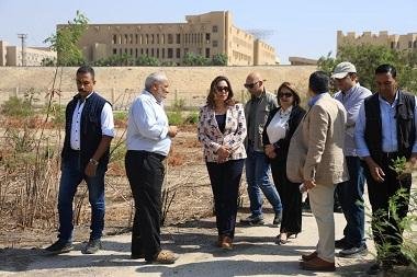وزيرة التنمية المحلية والبيئة تتفقد مراكز الوعي البيئي ومقر الوزارة بالمعادي للوقوف على مستوى الأداء