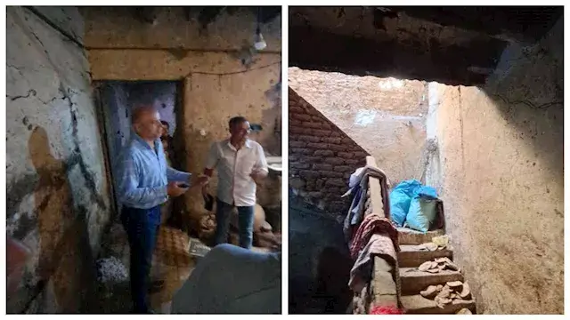 منزل آيل للسقوط يهدد حياة أسرة...