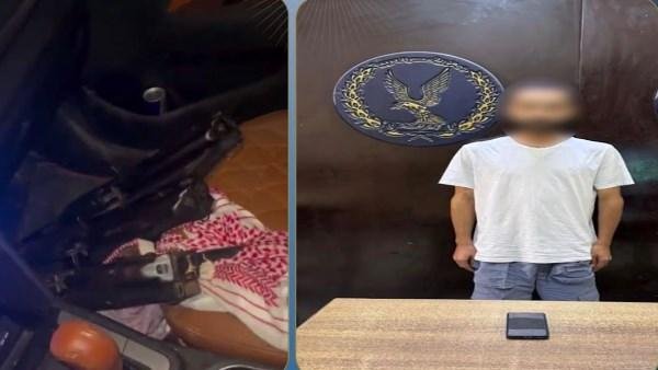 الداخلية تكشف تفاصيل فيديو لشخص يقود سيارة وبحواره أسلحة نارية