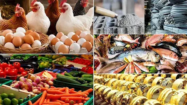 خريطة الأسعار اليوم: ارتفاع البيض والحديد والأسمنت والذهب