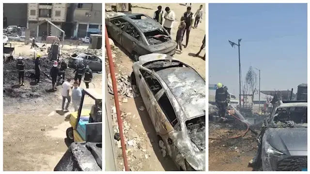 ماس كهربائي وراء الحريق.. تفحم...