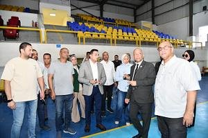 نائب محافظ الفيوم يتفقد استعدادات ملتقى التوظيف بنادي قارون قبل انطلاقه