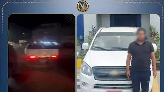"رخصته منتهية وطار علشان يختصر...