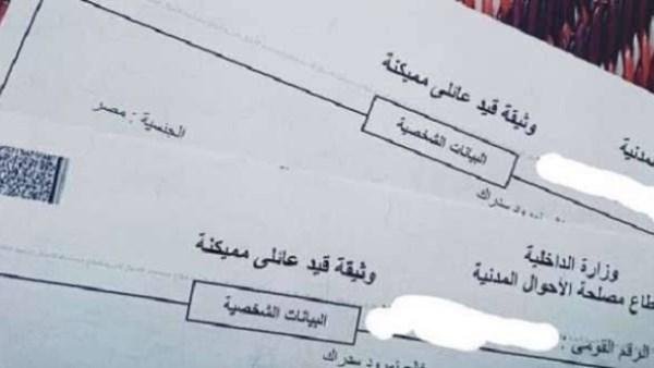 كيفية استخراج قيد عائلي جديد