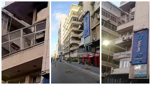 بسبب الرياح.. إزالة خطورة شرفة...