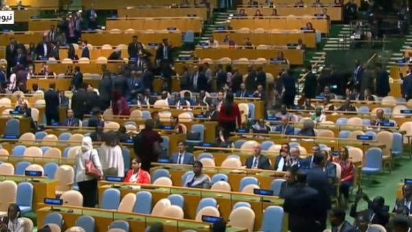 انسحاب وفود عدة دول مع بدء كلمة نتنياهو أمام الجمعية العامة للأمم المتحدة