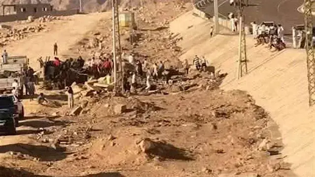 نقل 9 مصابين من حادث أتوبيس نو...