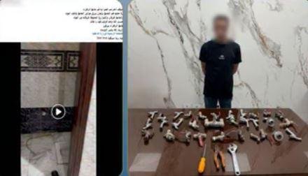 القبض على متهم بسرقة صنابير المياه من مسجد في السنبلاوين