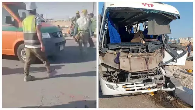 بالأسماء.. 33 مصابًا في حادث ت...