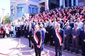 جامعة سوهاج تبدأ العام الدراسي الجديد بمراسم رفع العلم بمشاركة الطلاب