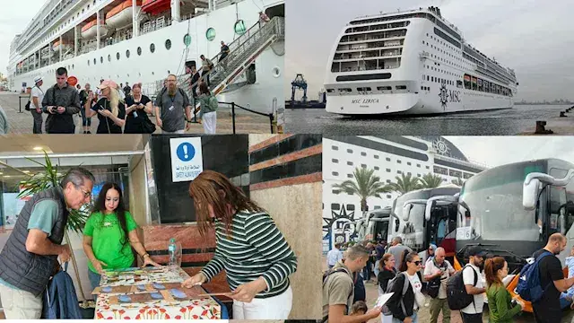 ميناء الإسكندرية يستقبل السفينة السياحية "MSC LIRICA" (صور)