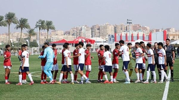 الأهلي والزمالك يتعادلان سلبيًا في الشوط الأول بدوري الجمهورية للشباب