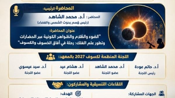 حدث عالمي بالأقصر.. البحوث الفلكي تستعد لاستقبال أطول كسوف كلي للشمس