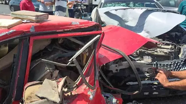 "العربيات بقت خردة".. حادث مرو...