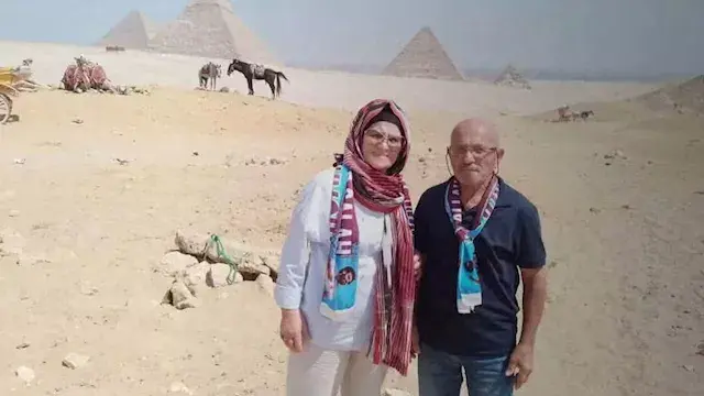 خديجة التركية صاحبة إعلان محمد صلاح بعد انضمامه لـ "طرابزون" تزور الأهرامات