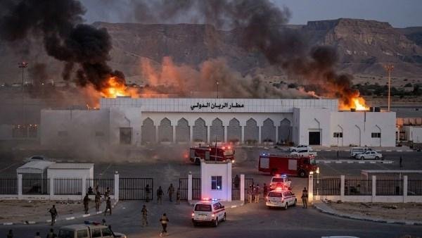 اليمن.. الفصائل اليمنية تقصف مطار الريان في مدينة المكلا