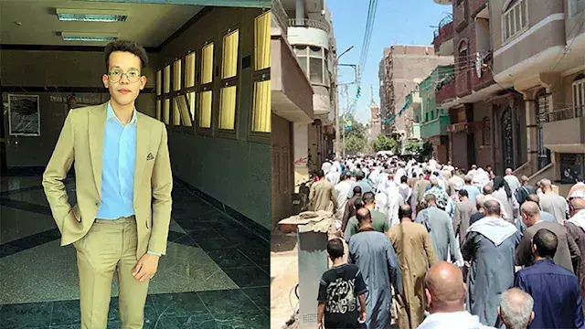 تشييع جنازة طبيب أسنان المنيا...
