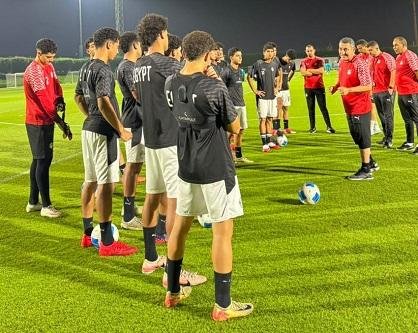 منتخب الناشئين يختتم استعداداته لمواجهة الصين في نصف نهائي كأس الخليج