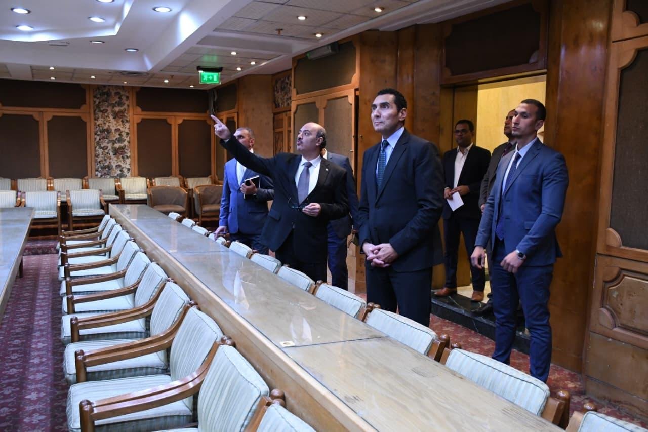 وزير الرياضة يتفقد المركز الكشفي العربي الدولي