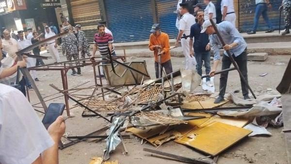رفع 180 طن من المخلفات في حملة بالخصوص