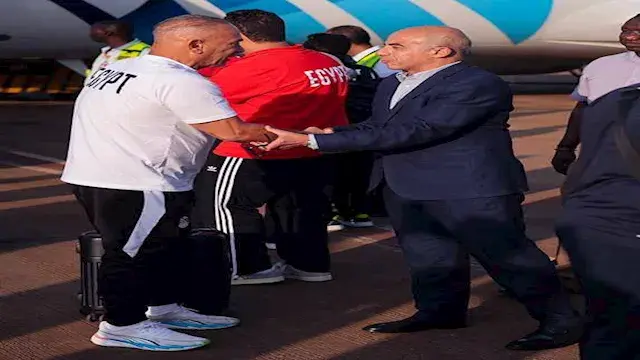 "بقيادة الدرندلي".. بعثة منتخب مصر تصل جنوب السودان