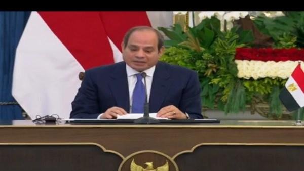 الرئيس السيسي: استقبال الشعب الإندونيسي واصطفافهم كان إكراما كبيرا لمصر
