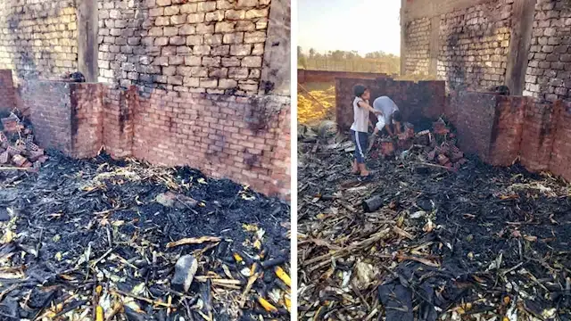 السيطرة على حريق اندلع داخل من...