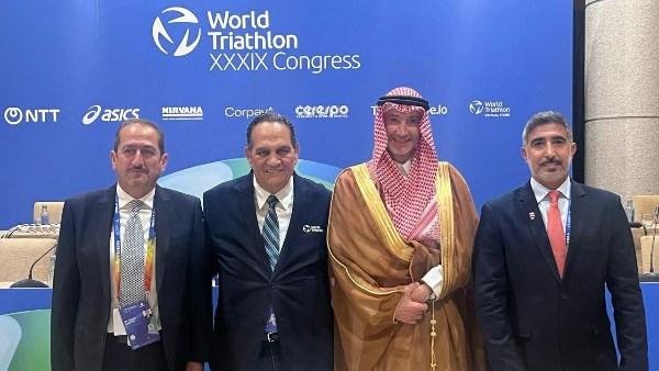 اللواء أحمد ناصر يشارك بعمومية الاتحاد الدولي للترايثلون في إسبانيا.. حضور مصري مؤثر