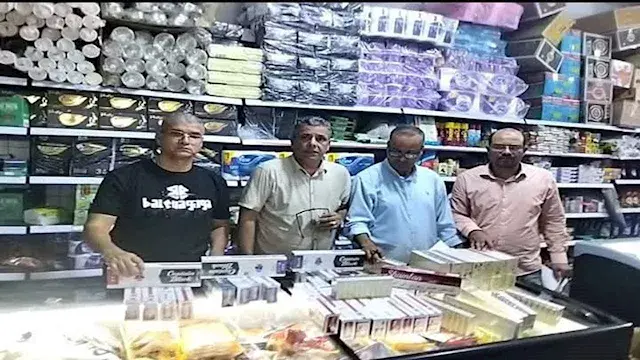 ضبط 1080 علبة سجائر مهربة وتحرير 23 محضرًا في حملة تموينية بجنوب سيناء -صور