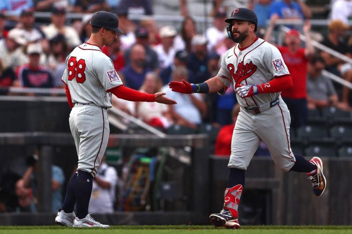 Schwarber smacks two homers to...