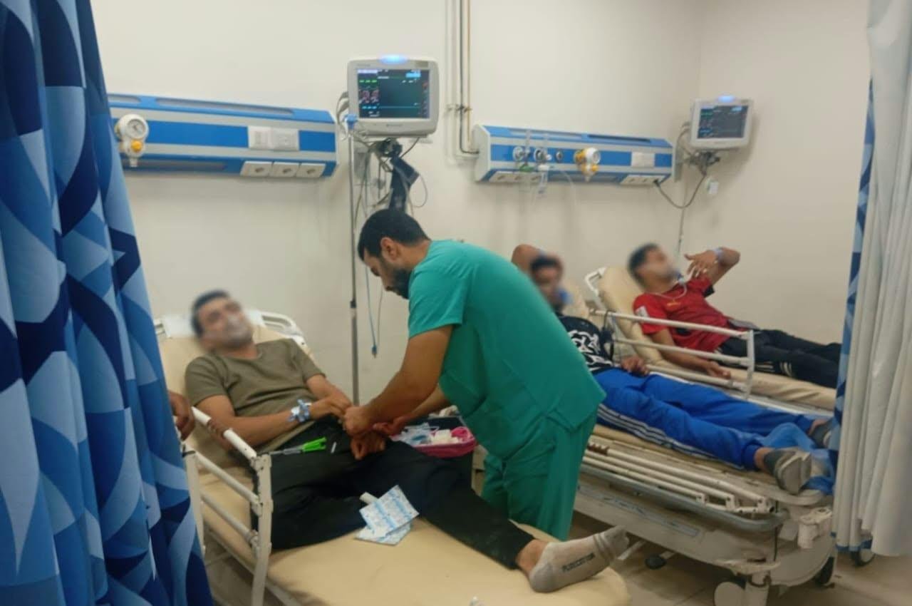 خروج 14 حالة من المصابين في حريق مخلفات الأقمشة بمصنع أبو خليفة بالإسماعيلية