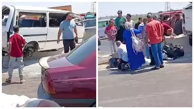 إصابة 10 أشخاص في انقلاب ميكرو...