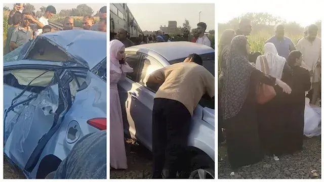 بعد حادث العروسين.. السكة الحد...