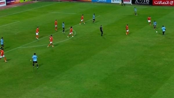 غزل المحلة يتقدم 1-0 على أبو قير للأسمدة بالشوط الأول في الدوري