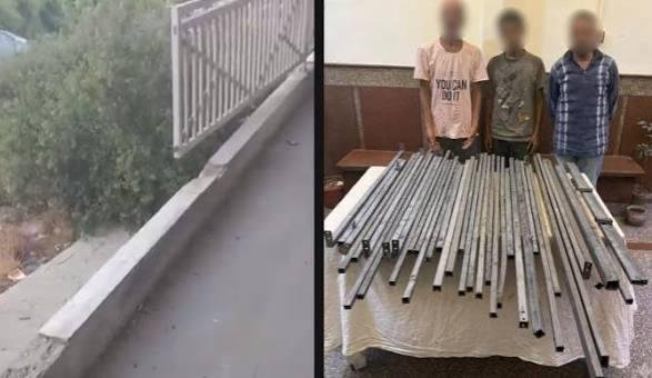ضبط 3 أشخاص متهمين بسرقة أجزاء...