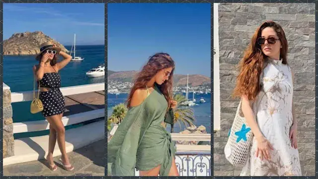 هدى الإتربي في اليونان ورانيا منصور في تركيا.. 20 صورة لنجمات الفن يستمتعن بآخر أيام الصيفية